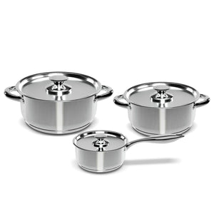 Set Bateria de Cocina 6 Piezas Acero 410 Wens. Disfruta de una cocina eficiente y elegante. ¡Haz tu compra ahora y transforma tus comidas!-1
