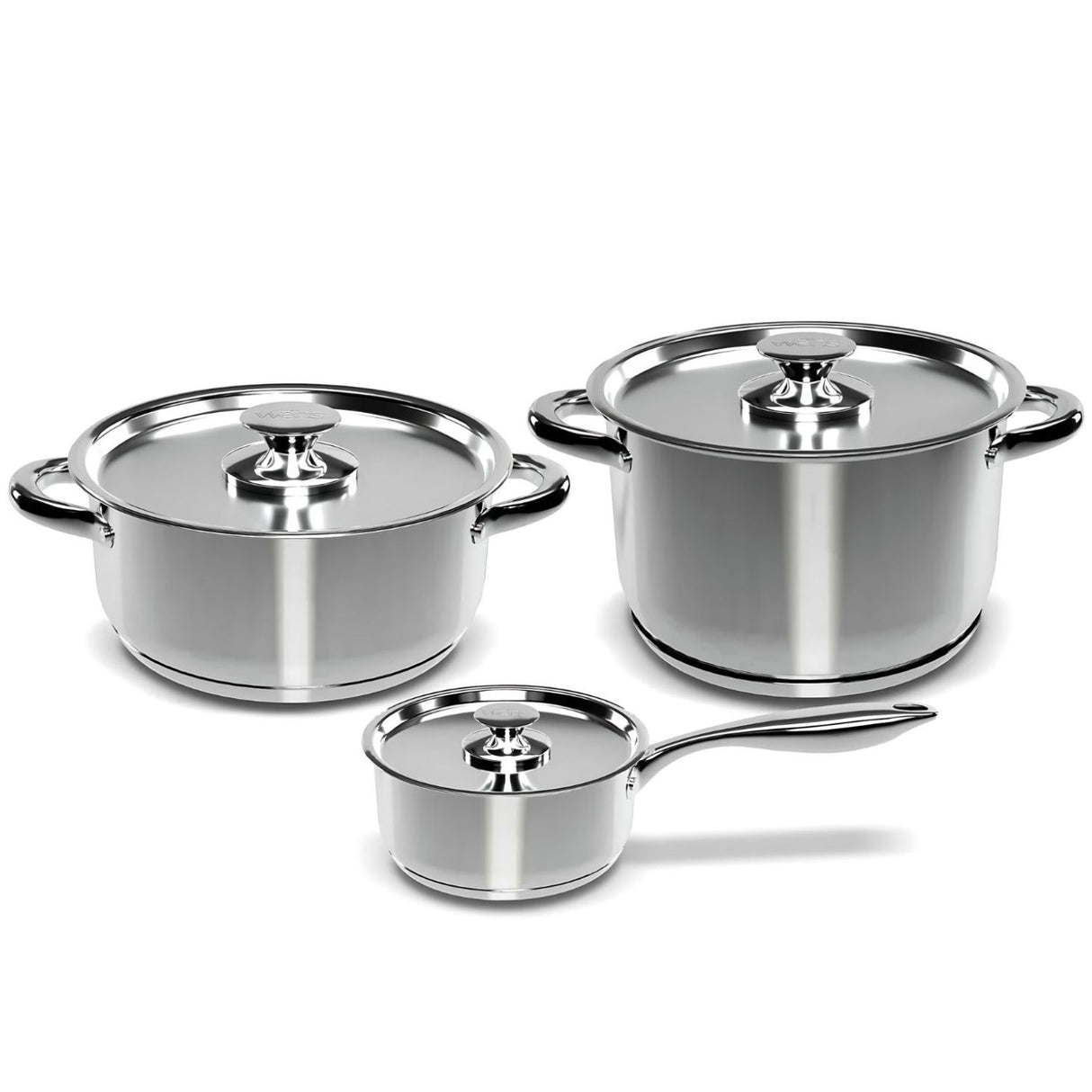 Set Bateria de Cocina 6 Piezas Acero 430 Wens Mejora tu experiencia culinaria con este set duradero y elegante. ¡Compra ahora y transforma tu cocina!-1
