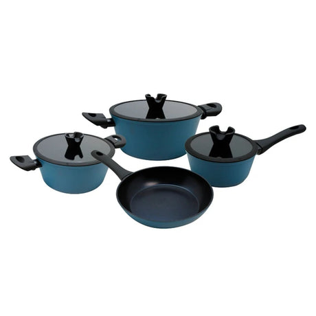 Bateria de Cocina 7 Piezas Ollas Sarten Diamond Keep | Disparo.cl