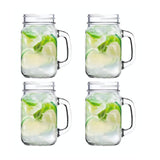 Set 4 Vasos Mojito Mason de 450ml Glasso Cocteleria Cocina