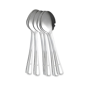 Set de 6 cucharas para té de acero inoxidable, elegantes y duraderas. Perfectas para disfrutar tus infusiones. ¡Compra ahora y mejora tu experiencia!-4-1