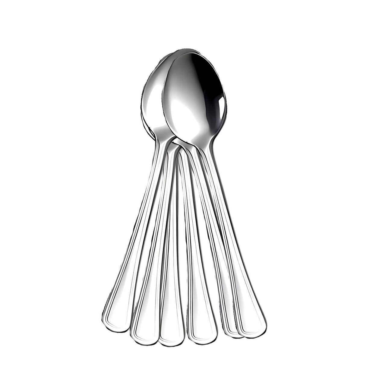 Set de 6 cucharas para té Luna Krons de acero inoxidable, elegantes y duraderas. Perfectas para disfrutar tu té favorito. ¡Compra ahora y mejora tu mesa!-2-1