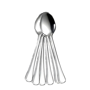 Set de 6 cucharas para té Luna Krons de acero inoxidable, elegantes y duraderas. Perfectas para disfrutar tu té favorito. ¡Compra ahora y mejora tu mesa!-2-1