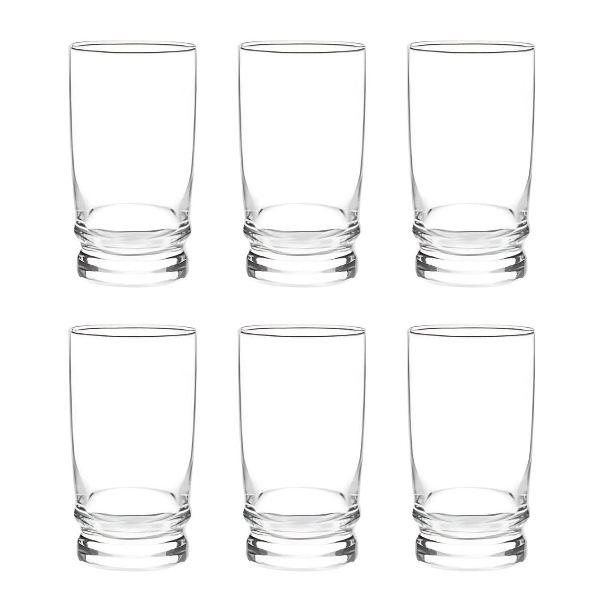 Set 6 Vasos Madeira Rocks 370mL Menaje Cocina Cristar