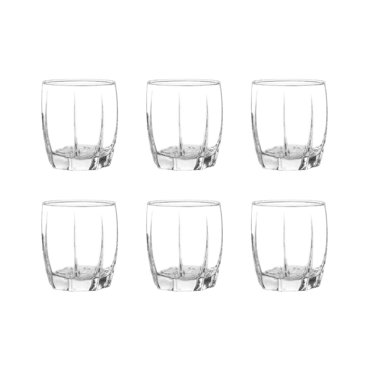 Set 6 Vasos Amadeus Rocks 353mL Menaje Cocina Cristar