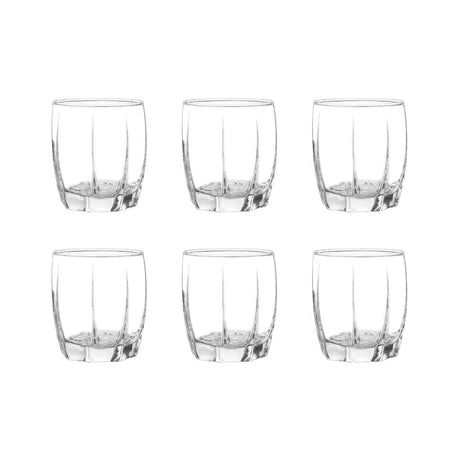 Set de 6 vasos Amadeus Rocks de 353mL, perfectos para disfrutar tus bebidas favoritas con estilo. ¡Compra hoy y eleva tu menaje!-1-1