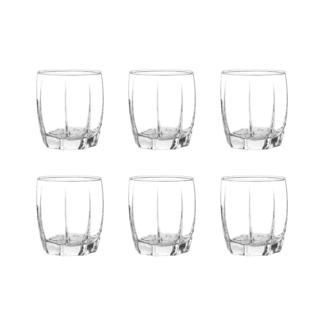 Set de 6 vasos Amadeus Rocks de 353mL, perfectos para disfrutar tus bebidas favoritas con estilo. ¡Compra hoy y eleva tu menaje!-1-1