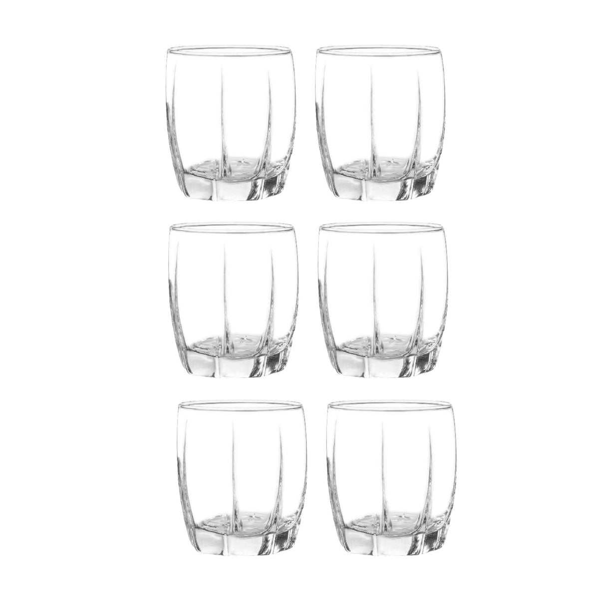 Set 6 Vasos Amadeus Rocks 353mL Menaje Cocina Cristar