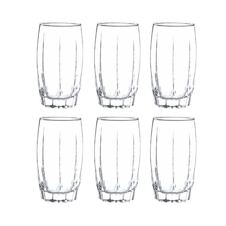 Set de 6 vasos Amadeus Rocks de 374mL, perfectos para disfrutar tus bebidas favoritas con estilo. ¡Compra hoy y eleva tu mesa!-1-1
