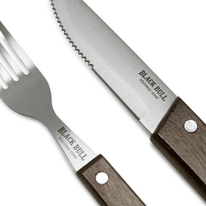 Set Cubiertos Cuchillo Tenedor Acero 8Pcs Black Bull Mejora tus comidas con elegancia y comodidad. ¡Adquiere el tuyo y transforma tu mesa hoy!-2