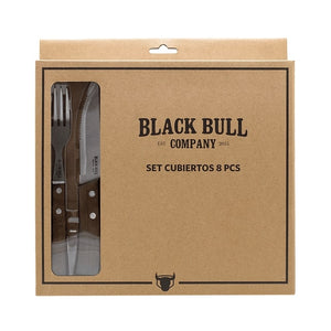 Set Cubiertos Cuchillo Tenedor Acero 8Pcs Black Bull Mejora tus comidas con elegancia y comodidad. ¡Adquiere el tuyo y transforma tu mesa hoy!-3