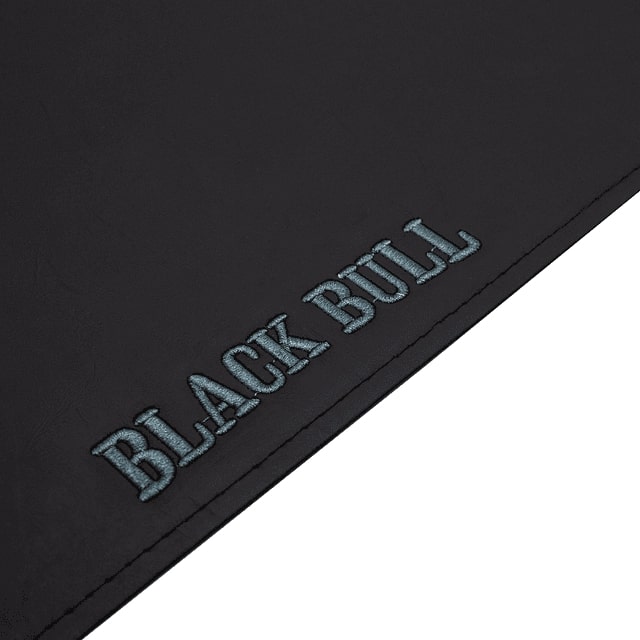 Individual PU Black Bull negro de 30x45 cm, resistente a manchas y fácil de limpiar, ideal para cenas elegantes y uso diario.-2