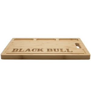 Tabla de cortar de bambú Black Bull, 38.5 cm, duradera y antibacteriana, ideal para picar y presentar alimentos en cocinas.-1-2-1-1