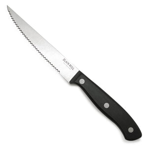 Set de 4 cuchillos steak Black Bull, acero inoxidable negro, hoja antiadherente de 4,5 pulgadas, cortes precisos y duraderos.-1-3-1-1