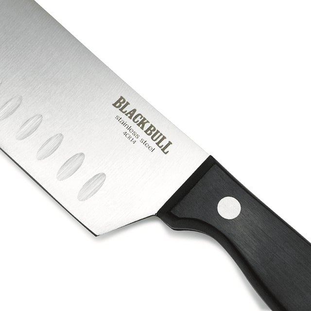 Cuchillo Butcher Black Bull de 38cm, acero inoxidable, antiadherente, ideal para cortar y deshuesar carne con precisión.-2