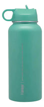 Botella Insulada Keep turquesa de 1 litro, fabricada en aluminio, mantiene bebidas frías por 24h y calientes por 12h, ideal para deporte y viajes.-3-1-1-1