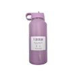 Botella insulada lila de 1 litro en aluminio, mantiene bebidas frías por 24h y calientes por 12h, ideal para deporte y viajes.-1-1-1-1
