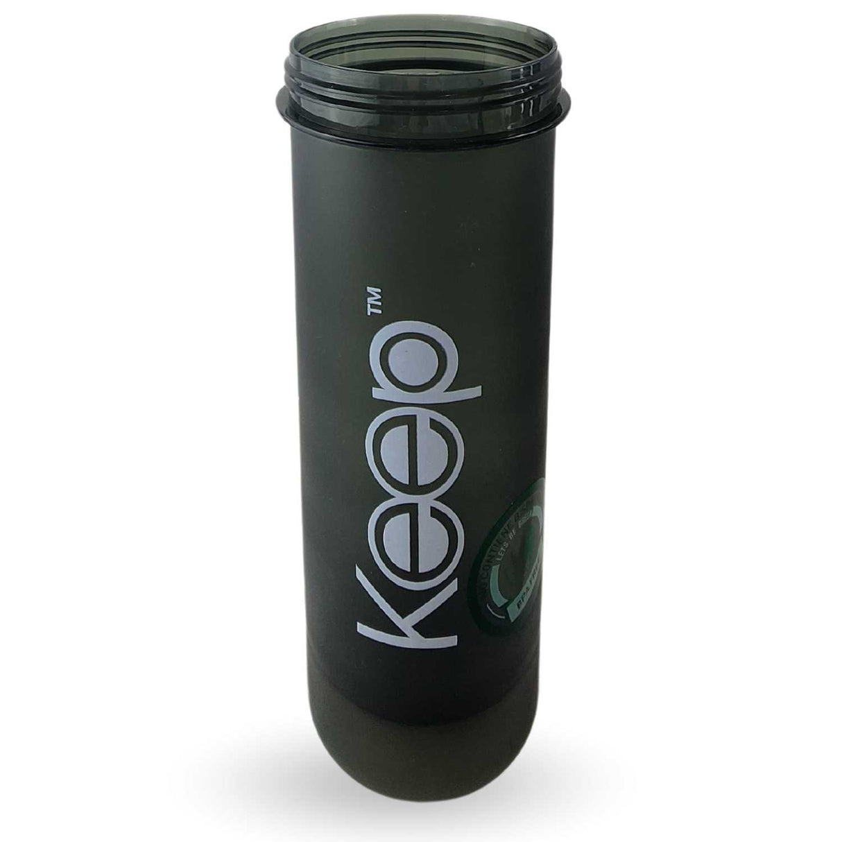 Botella Shaker Keep negra de 700 ml, hecha de plástico BPA-free, ideal para mezclar bebidas deportivas y mantenerte hidratado en el gimnasio.-6