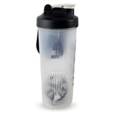 Botella Shaker Keep de 700ml, negra, resistente y libre de BPA, ideal para mezclar proteínas y mantenerte hidratado en el gimnasio.-4