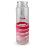 Botella Keep 750ml de plástico BPA-free, con bandas de colores, cierre hermético y diseño ergonómico, ideal para hidratación diaria.-5