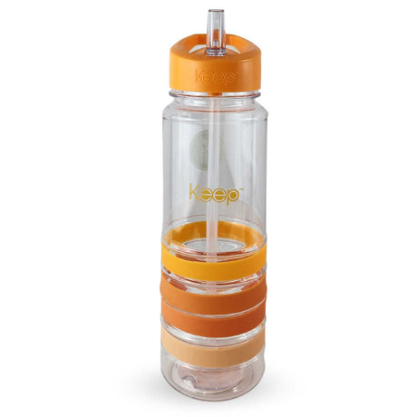 Botella Keep de 750ml, colorida y ergonómica, fabricada en plástico BPA-free, ideal para agua y bebidas en el gimnasio o al aire libre.-1