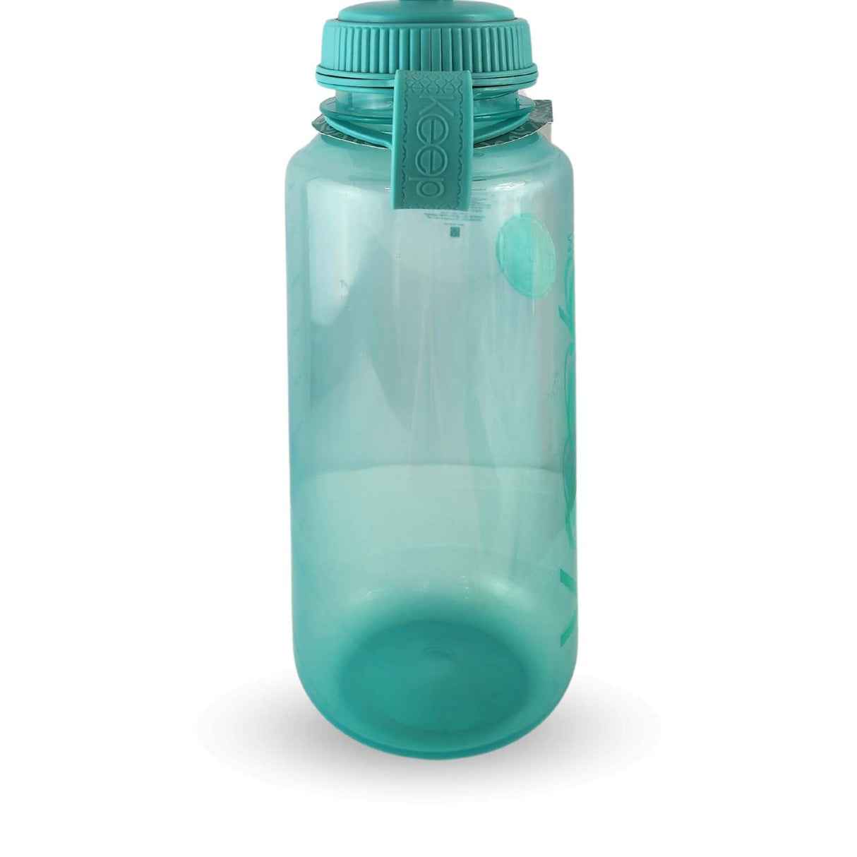 Botella Keep 1L turquesa, plástico BPA-free, boquilla rebatible, ideal para deportistas y actividades al aire libre.-3