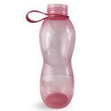 Botella Keep Value de 700ml en silicona rosa, ergonómica y libre de BPA, ideal para jugos y agua, con cierre hermético y diseño portátil.-5