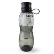 Botella de silicona negra de 700ml, libre de BPA, con cierre hermético, ideal para agua y jugos en oficina o gimnasio.-1