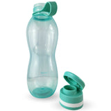 Botella Keep Value de 700ml en silicona turquesa, ideal para jugos y agua, con cierre hermético y libre de BPA, perfecta para el gimnasio y oficina.-5