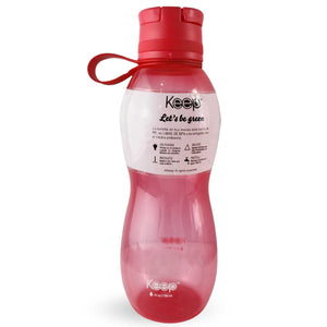Botella Keep Value de 700ml en silicona coral, resistente a caídas, con cierre hermético ideal para jugos y agua. Perfecta para llevar a cualquier lugar.-1-1-1-1