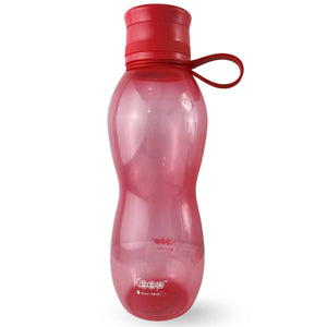 Botella Keep Value de 700ml en silicona coral, resistente a caídas, con cierre hermético ideal para jugos y agua. Perfecta para llevar a cualquier lugar.-1-3-1-1