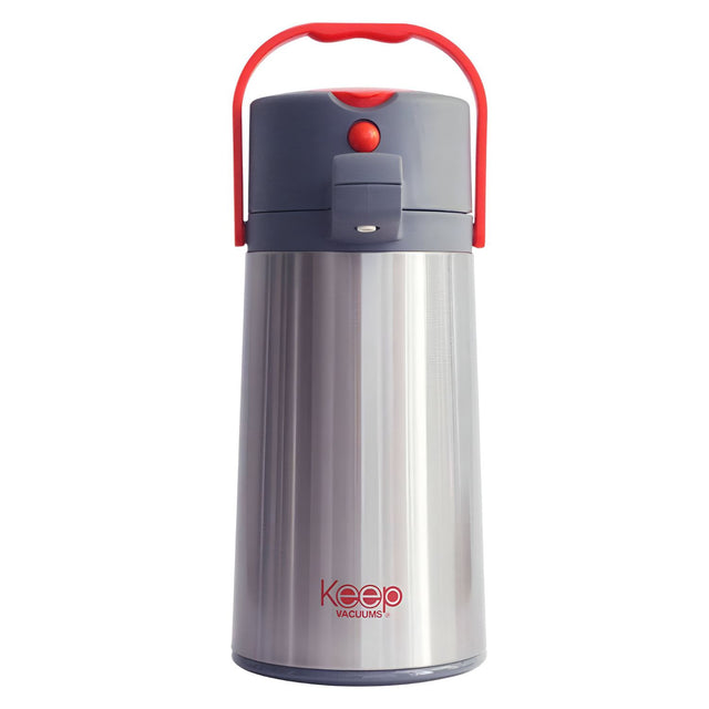 Termo Sifón Keep 1.9LT de acero inoxidable, ideal para mantener bebidas calientes o frías por horas, con diseño elegante y resistente.-1-1-1-1