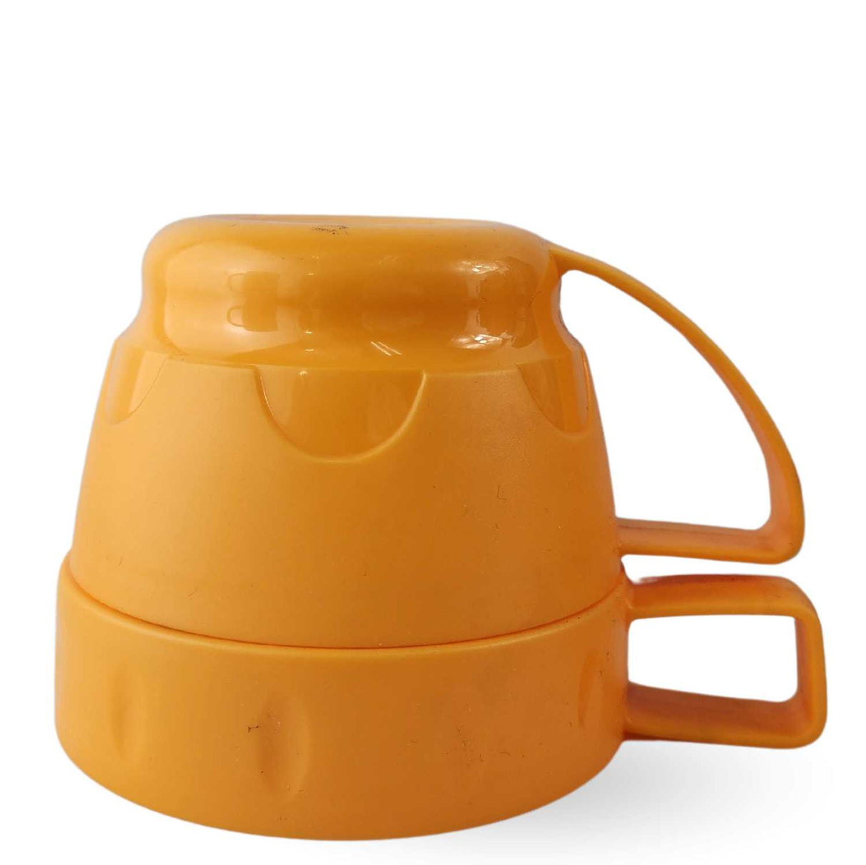 Termo Keep 1.8L naranja de acero inoxidable, ideal para camping y senderismo, mantiene bebidas frías o calientes hasta 12 horas.-2