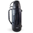 Termo Keep 1.8L negro mate de acero inoxidable, resistente y aislante, ideal para camping y senderismo, mantiene bebidas calientes o frías por horas.-1