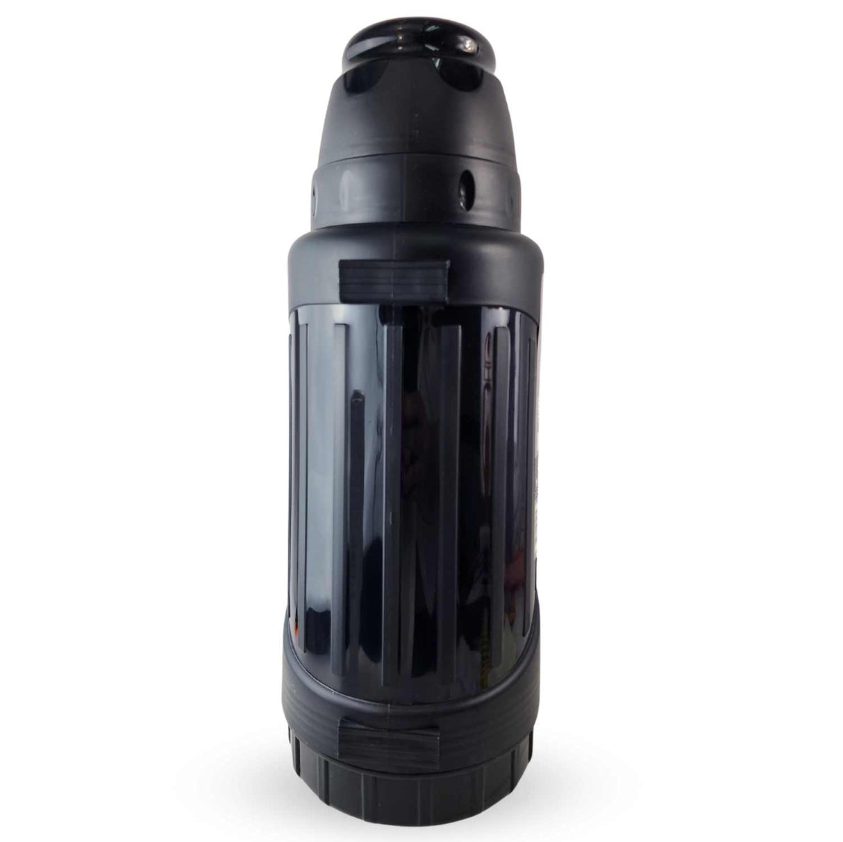 Termo Keep 1.8L negro mate de acero inoxidable, resistente y aislante, ideal para camping y senderismo, mantiene bebidas calientes o frías por horas.-3