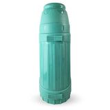 Termo Keep 1.8L turquesa de acero inoxidable, ideal para camping y senderismo, mantiene bebidas frías hasta 24h y calientes hasta 12h.-4