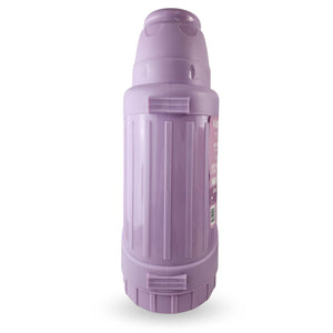 Termo Keep 1.8L café, acero inoxidable, resistente, mantiene bebidas frías 24h y calientes 12h, ideal para camping y senderismo.-3