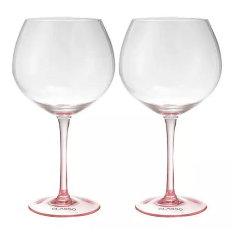 Set 2 Copas Aperitivo Cristal Rosa Glasso 640 ml Cocktail Elegancia y estilo para disfrutar tus cócteles favoritos. ¡Compra ahora!-1-2