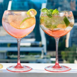 Set 2 Copas Aperitivo Cristal Rosa Glasso 640 ml Cocktail Elegancia y estilo para disfrutar tus cócteles favoritos. ¡Compra ahora!-1-3