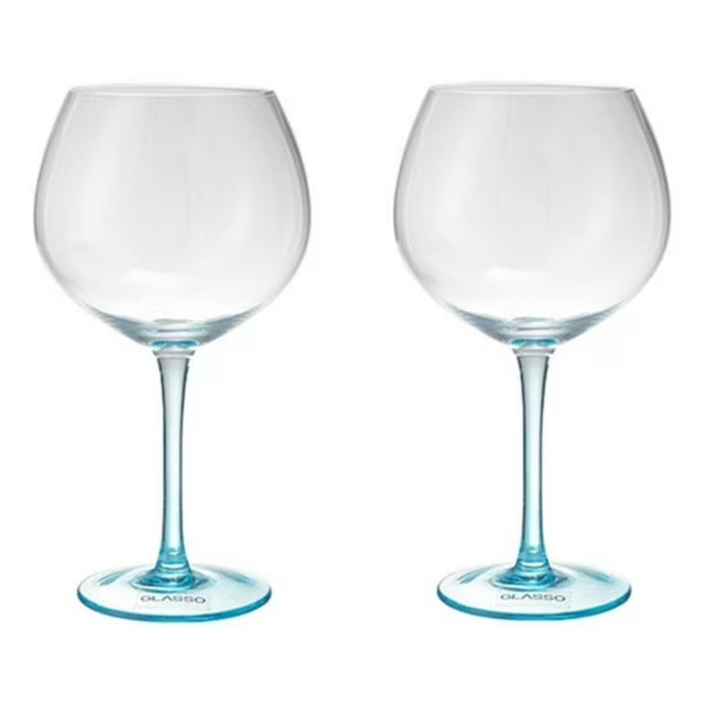 Set de 2 copas de aperitivo de cristal celeste de 670ml, perfectas para realzar tus cócteles. ¡Compra hoy y sorprende a tus invitados!-2-1