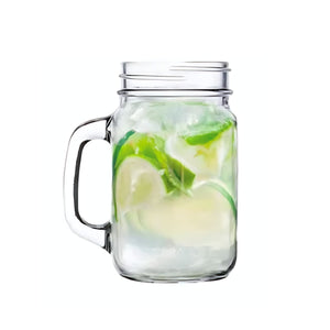 Set de 4 vasos Mojito Mason Glass, perfectos para disfrutar tus cócteles favoritos. ¡Compra hoy y eleva tu experiencia de bebida!-4-1