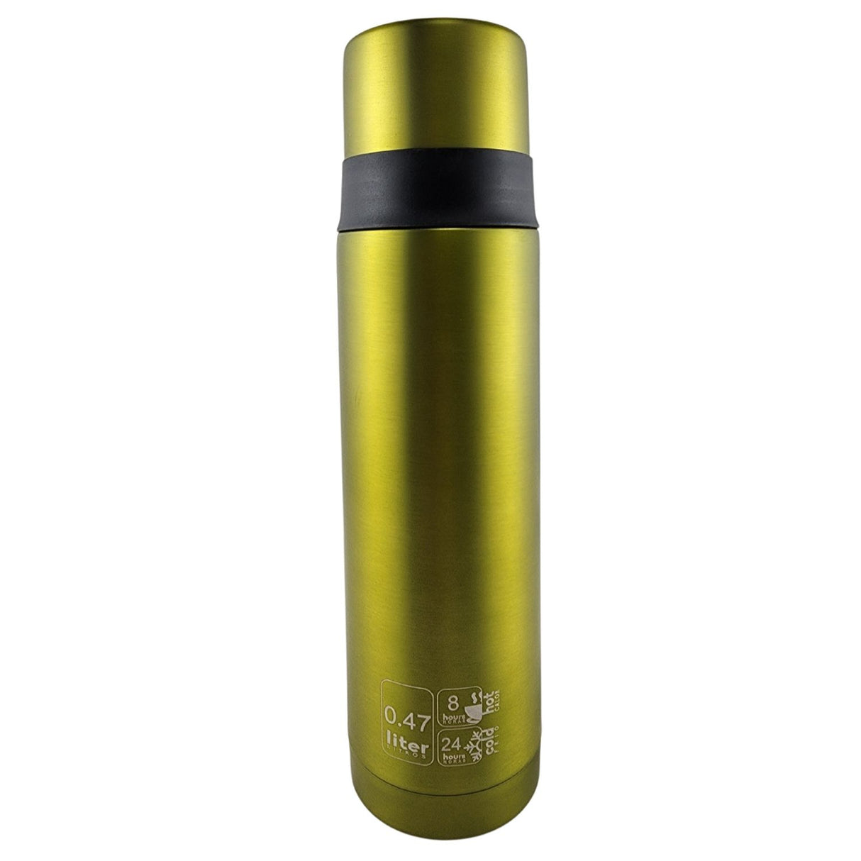 Termo Mega Slim IV 470mL Acero Inoxidable Metalico Te Cafe. Mantén tus bebidas calientes por horas. ¡Compra ahora y disfruta de tu café siempre a la temperatura ideal!-1-1-2