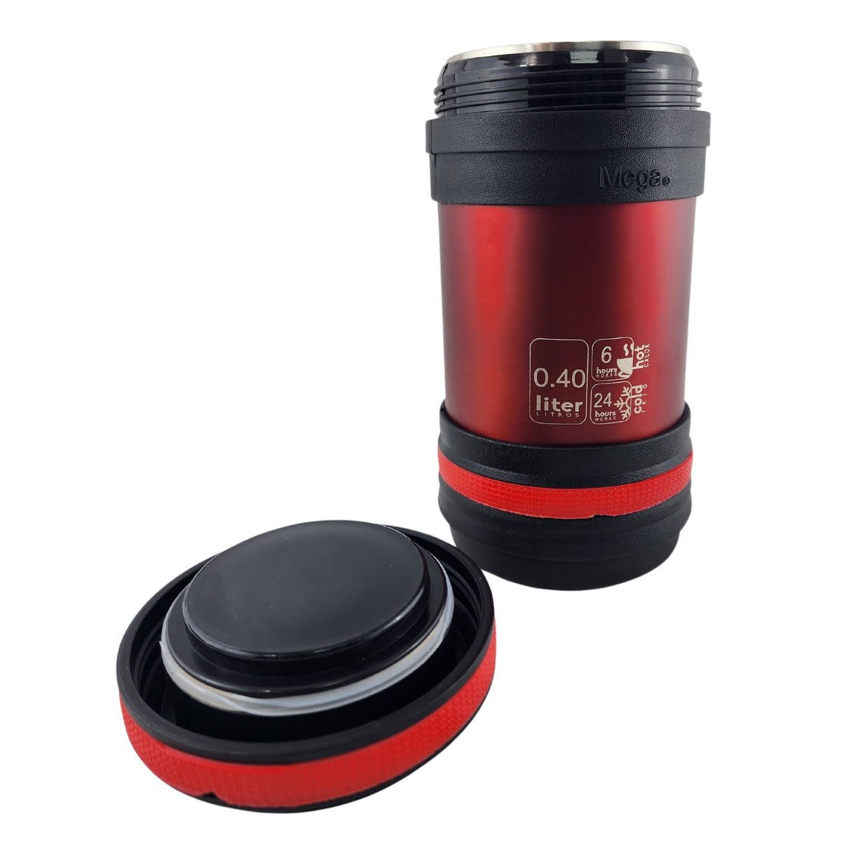 Termo Mega Maxx 400mL Comidas Metalico Acero Inoxidable. Mantén tus alimentos calientes por más tiempo. ¡Compra ahora y disfruta de comidas perfectas!-1-1-4