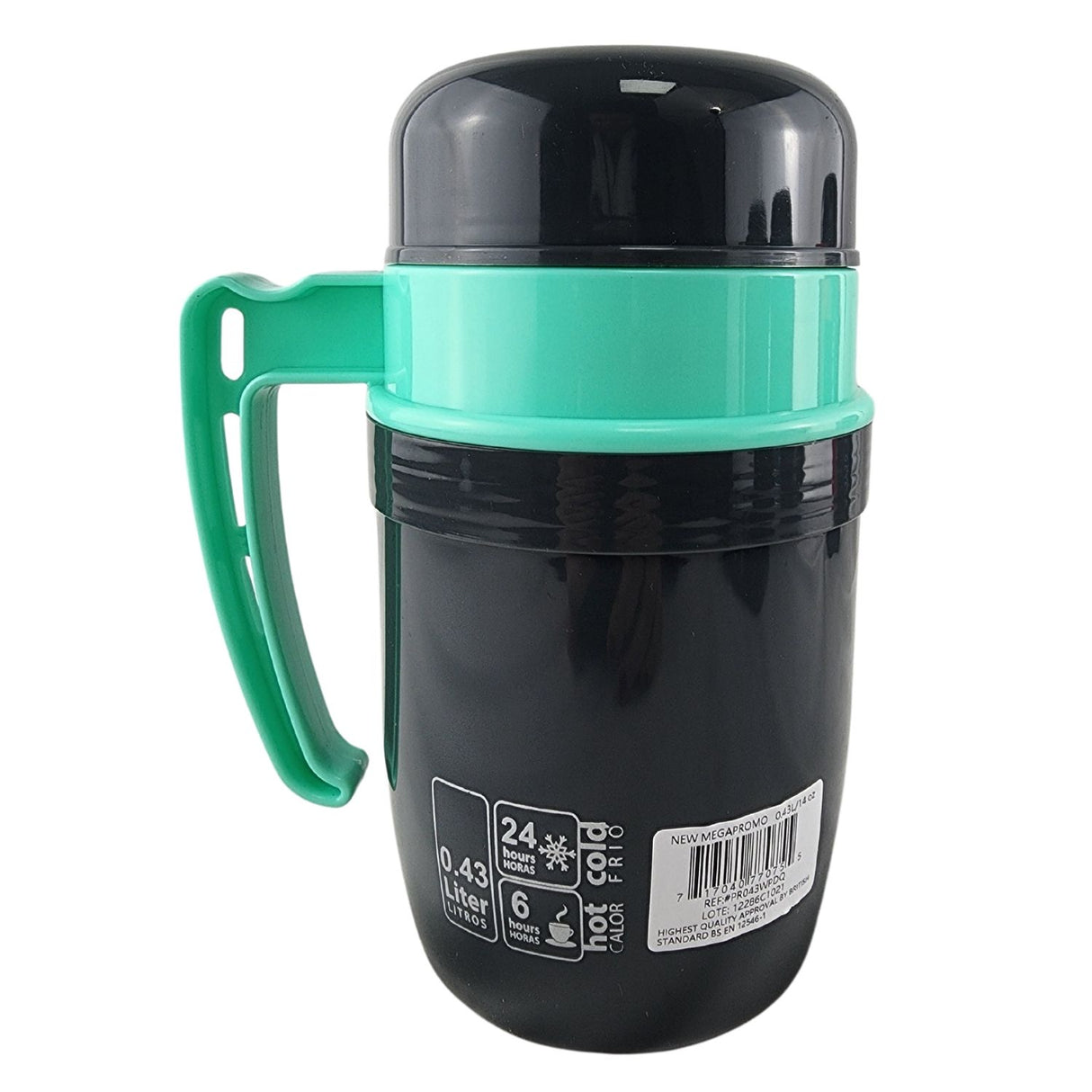 Termo New Mega 430mL Comida Caliente Boca Ancha Colores. Mantén tus alimentos calientes por horas. ¡Compra ahora y disfruta de tus comidas siempre frescas!-1-1-3
