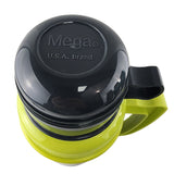 Termo New Mega verde de 1L en acero inoxidable y vidrio, ideal para mantener bebidas calientes o frías por horas, con tapa hermética.-5