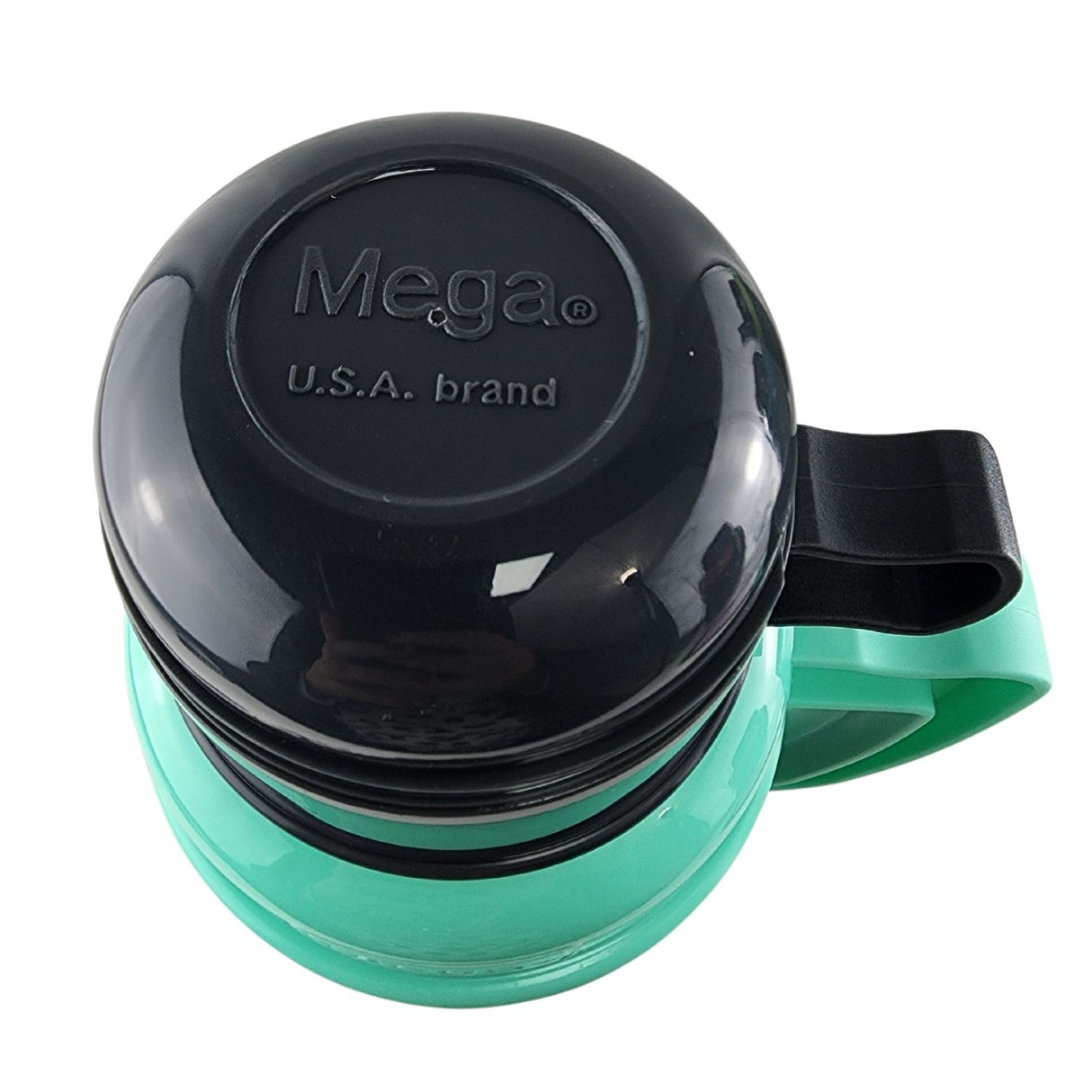 Termo New Mega 1L turquesa de vidrio y acero inoxidable, ideal para mantener líquidos calientes o fríos por horas. Perfecto para viajes.-1-4-1-1