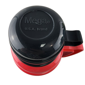 Termo New Mega 1L rosado de acero inoxidable y vidrio, ideal para mantener bebidas calientes o frías. Diseño elegante y tapa hermética.-1-4-1-1