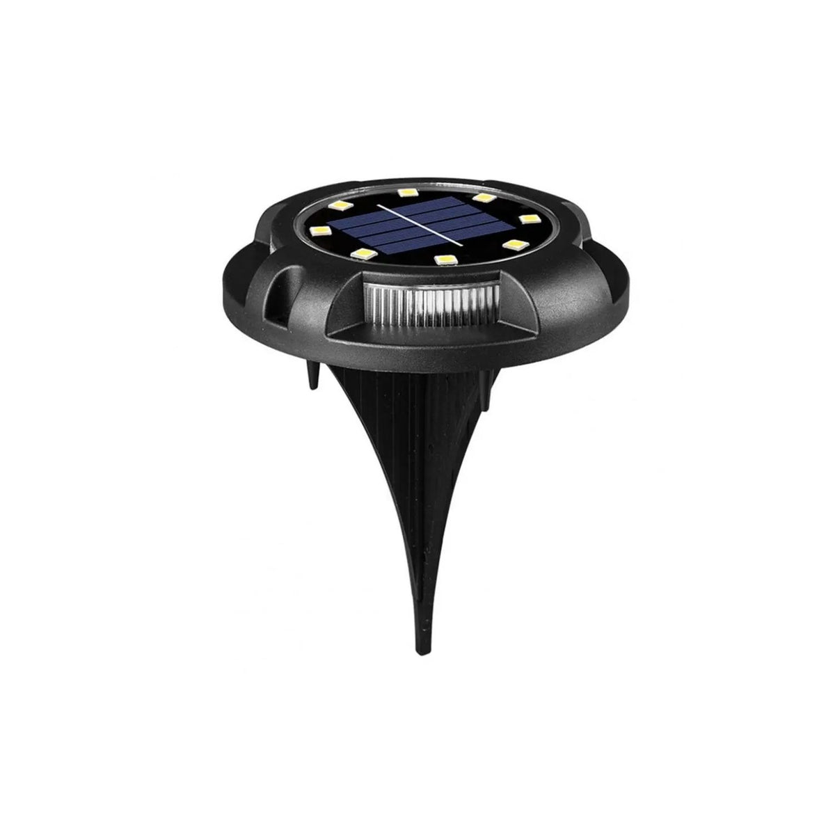 Set 4 Focos 8 Led Luz Solar Con Estaca Piso Jardin Exteriores