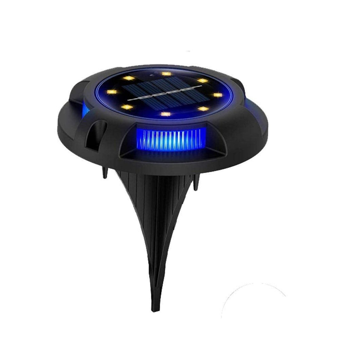 Set 4 Focos 8 Led Luz Solar Con Estaca Piso Jardin Exteriores