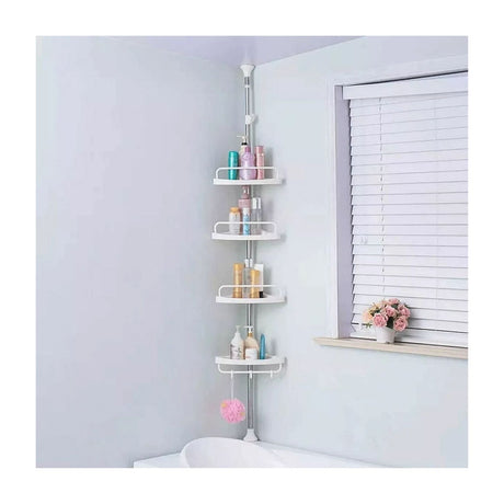 Estante Esquinero Ajustable Almacenamiento Organizador Ducha Optimiza tu espacio en la ducha y mantén todo ordenado. Descubre más y adquiere el tuyo hoy.-1-1